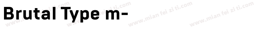 Brutal Type m字体转换